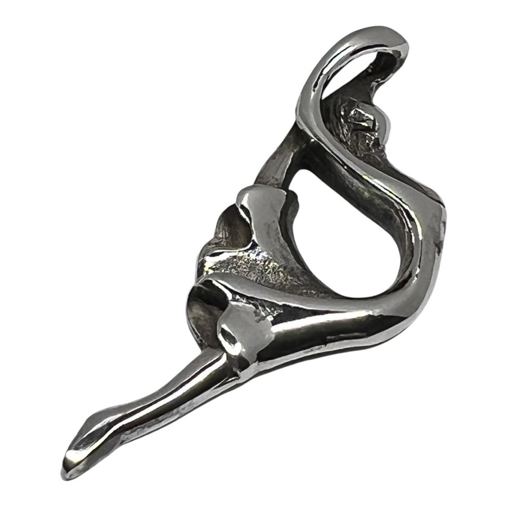 Vintage Sterling Silver Ballerina Pendant – 925
